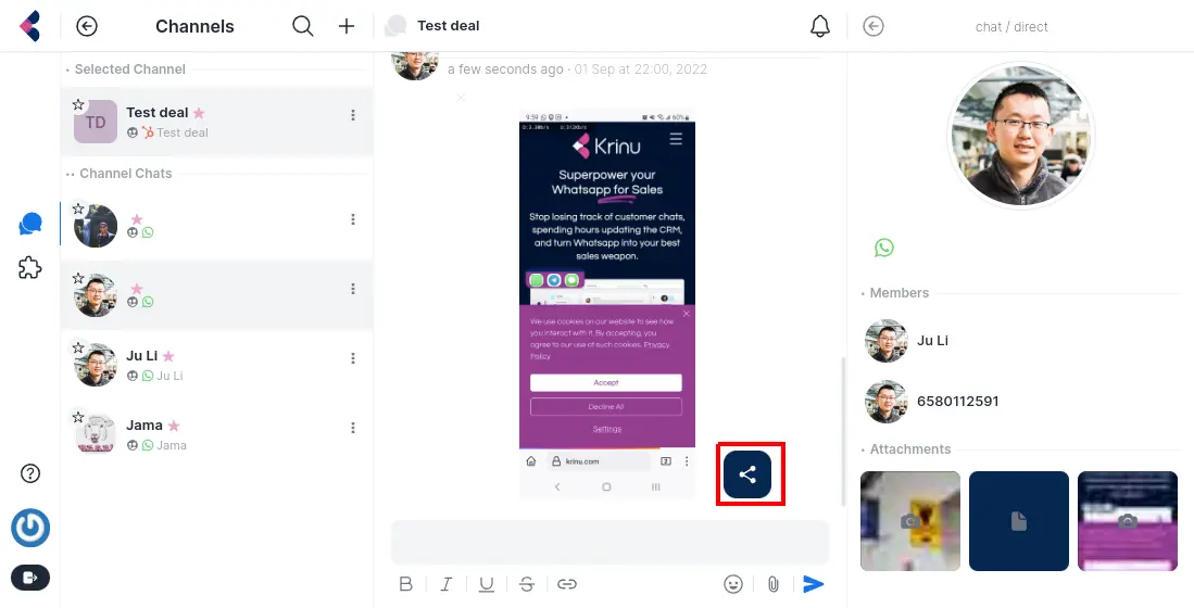 Select messages