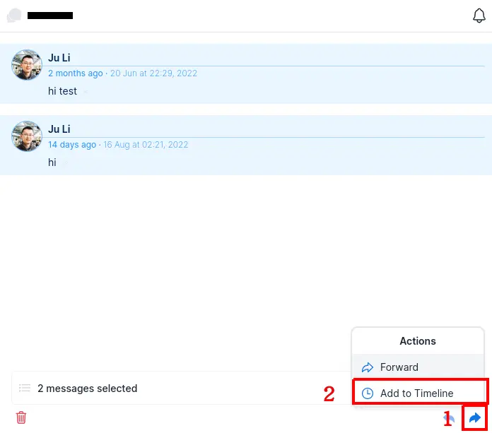 Log messages